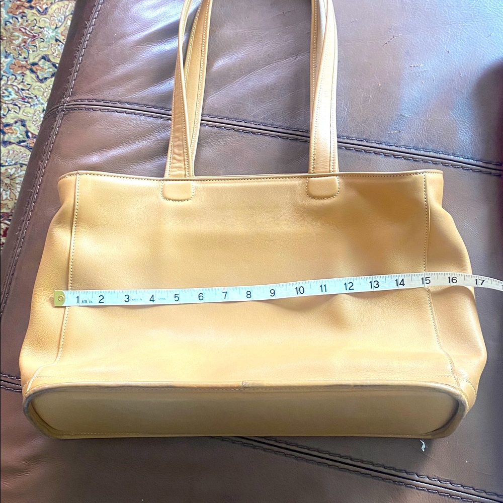 Coach Tan Leather Tote Bag - Picture 12 of 14
